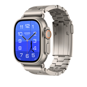 Apple Watch Hermès - 49mmケース用グランHチタン（グリ）- S - Apple