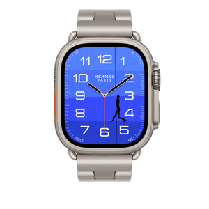 Apple Watch Hermès - 49mm Gris Titane Grand H Titane - Small