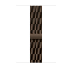 Bracelet milanais, bronze foncé, mailles en acier inoxydable, fermoir magnétique par-dessus les mailles