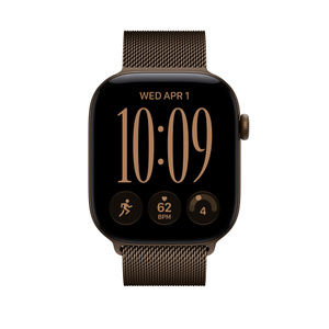 Milanese Loop band, dark bronze color, stainless-steel mesh material