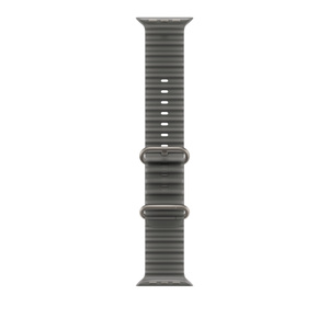 49mm Dark Olive Alpine Loop - Small - Natural Titanium Finish