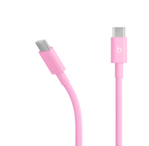 Beats USB-C - USB-C編み込み式充電ケーブル（1.5m）– パワーピンク