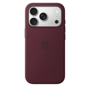 iPhone 18 Pro Silicone Case with MagSafe – Burgundy - Apple