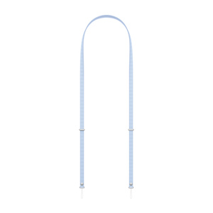 Crossbody Strap, crisp blue colour (light blue), a single strap with connectors on each end