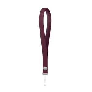 Wrist Strap, burgundy color (dark red), a single strap with a connector at the end