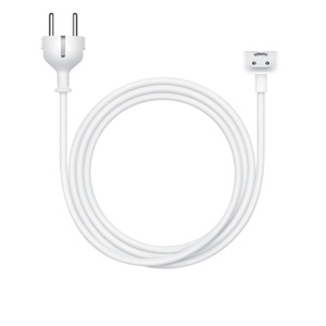 Power Adapter Verlängerungskabel, Farbe Weiß, Netzstecker, USB‑C Adapter Anschluss, gewickeltes Kabel
