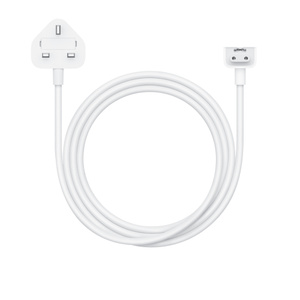 كابل تمديد محول الطاقة، لون أبيض، موصل مقبس الشحن، موصل محول USB‑C، سلك مغلف