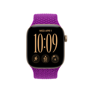 42mm Magenta Braided Solo Loop - Size 0 - Apple