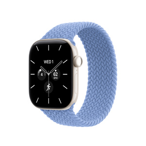 42mm Wildflower Blue Braided Solo Loop - Size 0 - Apple
