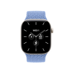 42mm Wildflower Blue Braided Solo Loop - Size 0 - Apple