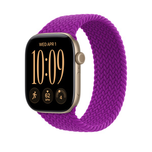 46mm Magenta Braided Solo Loop - Size 0 - Apple