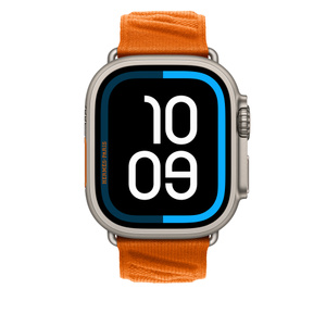 Apple Watch Hermès - 49mmケース用アンメール（オレンジ） - 教育
