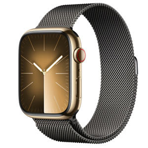 Apple Watch Series 9 GPS + Cellular, 45 mm Edelstahlgehäuse Gold 