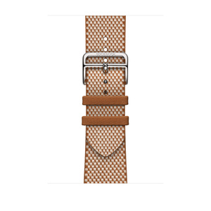 Apple Watch Hermès - 46mm Gold/Écru Toile H Single Tour