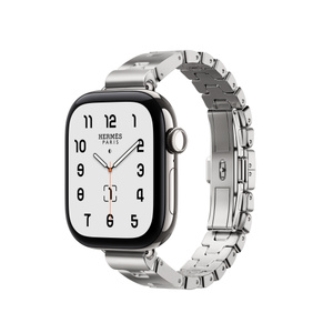 Apple Watch Hermès - 42mm Satiné Grand H Fin - Small - Education