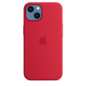 Apple iPhone 13 Product Red ケース付き iPhone 13 Silicone Case with MagSafe – (PRODUCT)RED - Apple (CA)