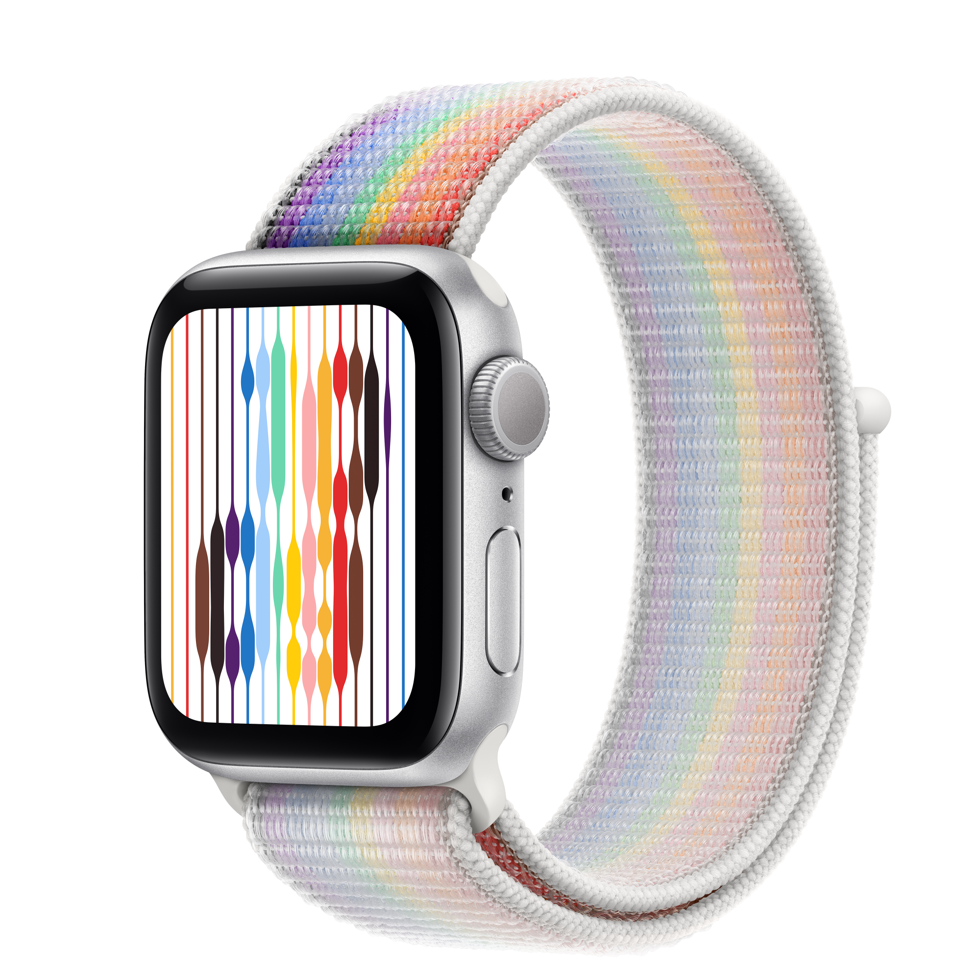 Buy Apple Watch SE GPS, 40mm Silver Aluminum Case with Pride  