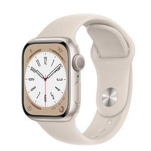 The Gearbrain - Apple Watch 8 - Starlight Aluminum Case with Sport 