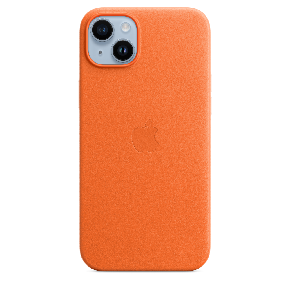 iPhone 14 Plus Leather Case with MagSafe - Orange – MPPF3ZM/A