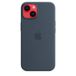 MagSafe対応iPhone 14シリコーンケース - ストームブルー - Apple（日本）