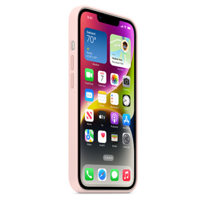 iPhone 14 Silicone Case with MagSafe - Chalk Pink - Apple