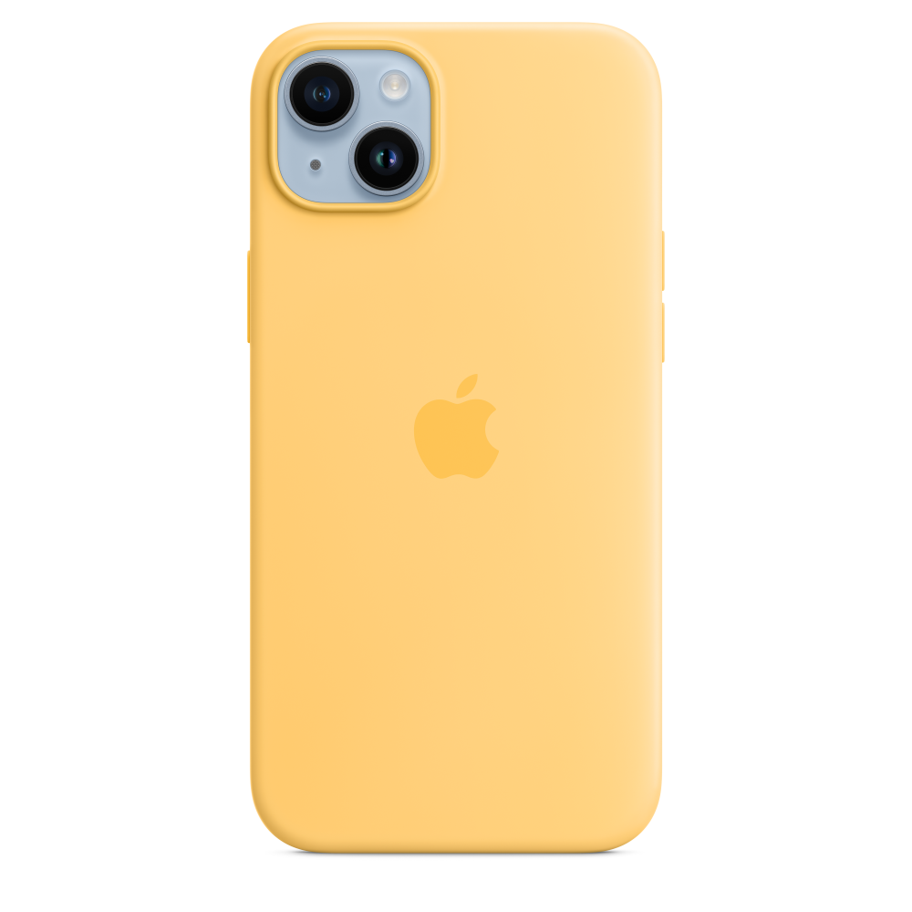 iPhone 14 Plus Silicone Case with MagSafe - Sunglow – MPTD3ZM/A