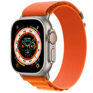 Buy Apple Watch Ultra GPS + Cellular, 49mm Titanium Case with Orange Alpine  Loop - Medium - Apple