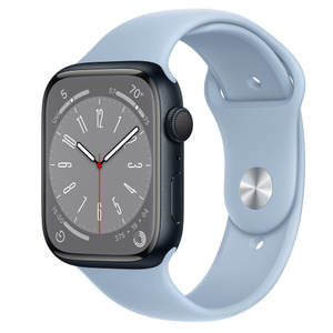 Buy Apple Watch Series 8 GPS, 45mm Midnight Aluminum Case with Sky Sport  Band - M/L - Apple