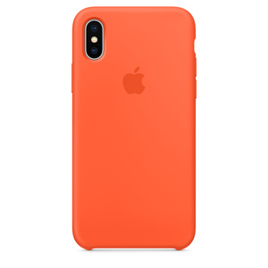 iPhone Xシリコーンケース - スパイシーオレンジ - Apple（日本） 