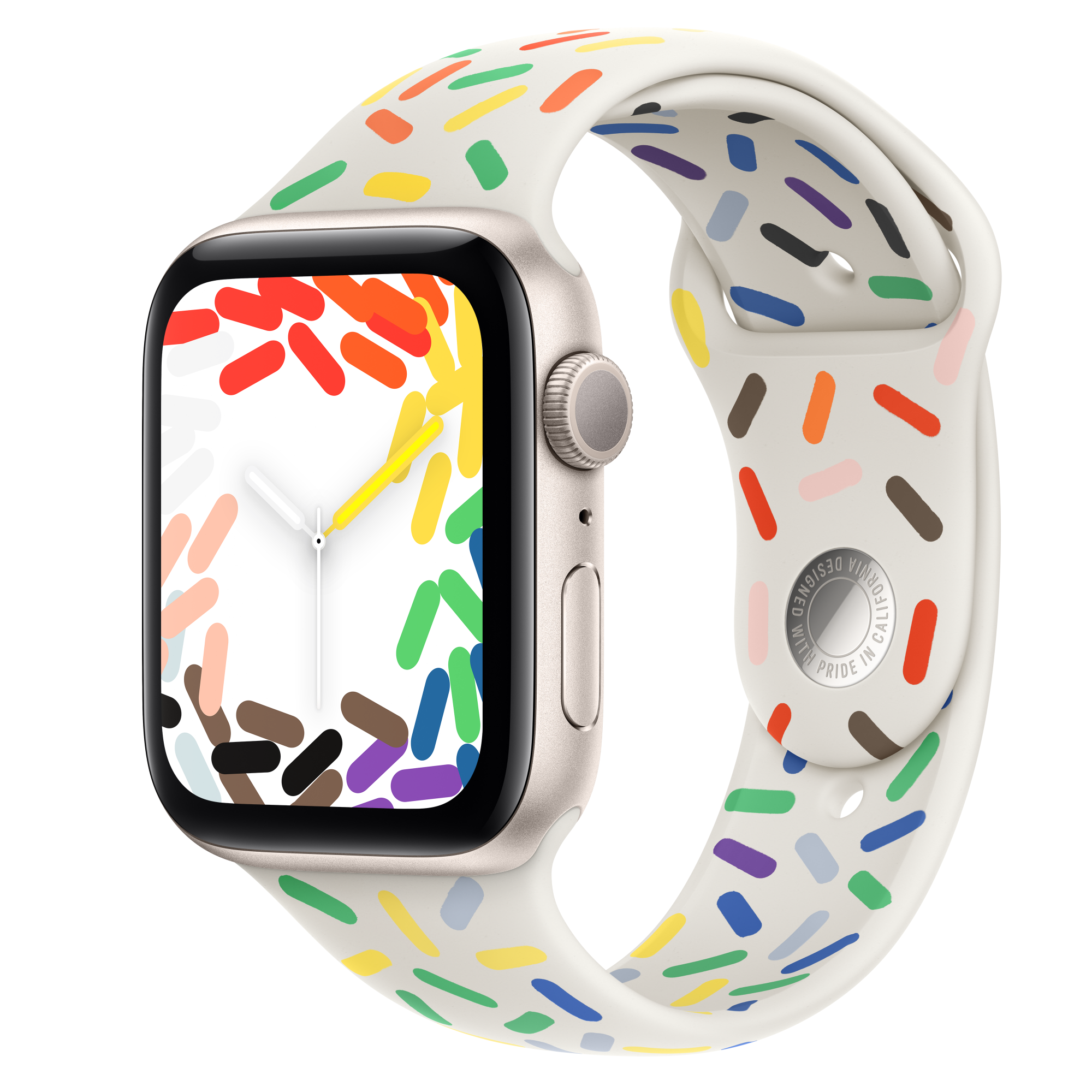 Apple Watch SE (GPSモデル) - 44mmスターライトアルミニウムケースと  