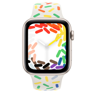 Apple Watch SE (GPSモデル) - 44mmスターライトアルミニウムケースと 