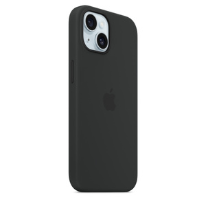 MagSafe対応iPhone 15シリコーンケース - ブラック - Apple（日本）