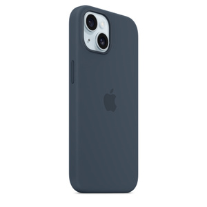MagSafe対応iPhone 15シリコーンケース - ストームブルー - Apple（日本）
