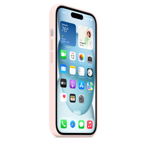 MagSafe対応iPhone 15シリコーンケース - ライトピンク - Apple（日本）