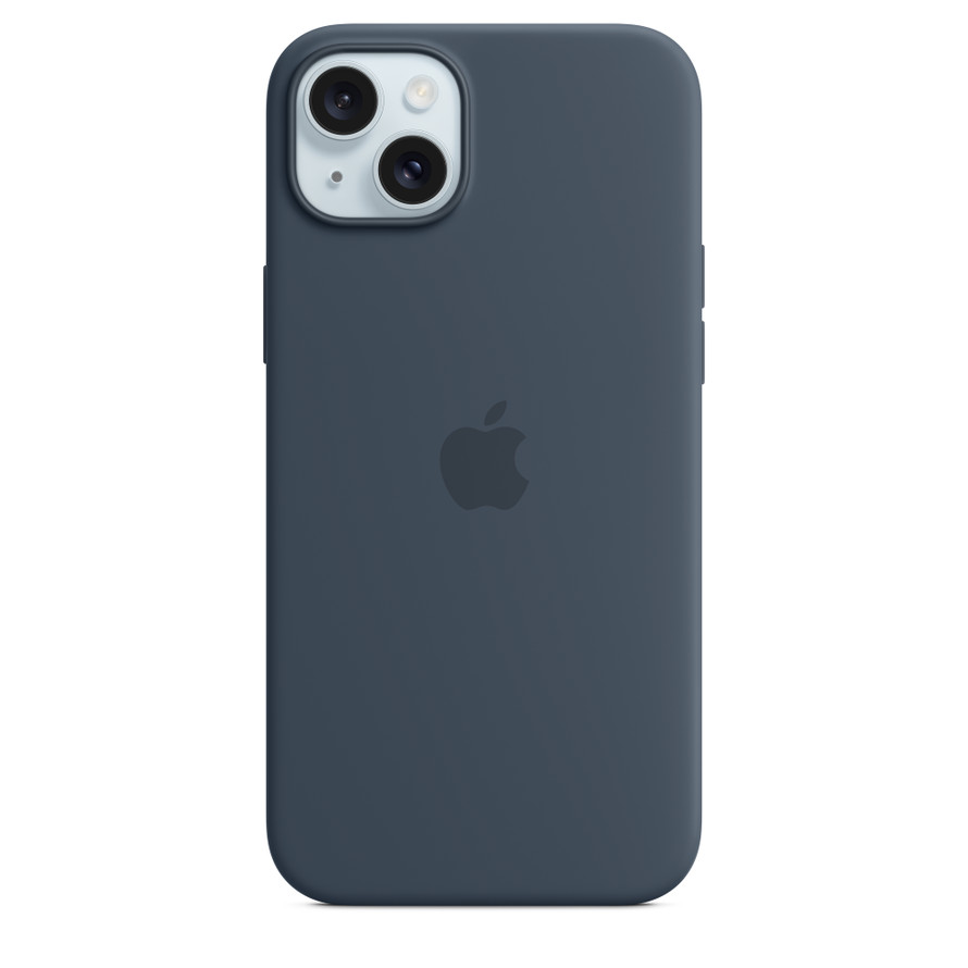 iPhone 15 Plus Silicone Case with MagSafe - Storm Blue – MXQT3ZM/A