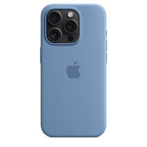 iPhone 15 Pro Silicone Case with MagSafe - Winter Blue