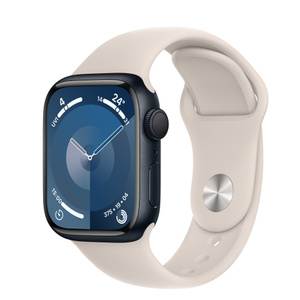 Apple Watch Series 9 GPS, 41 mm Aluminiumgehäuse Mitternacht 