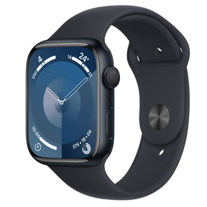 Apple Watch Series 9 GPS, 45 mm Aluminiumgehäuse Mitternacht 