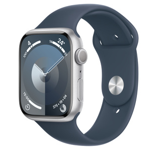 Apple Watch Series 9 GPS, 45 mm Aluminiumgehäuse Silber 