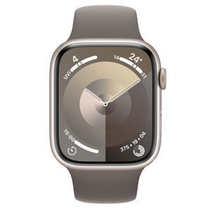 Apple Watch Series 9 GPS, 45 mm Aluminiumgehäuse Polarstern 
