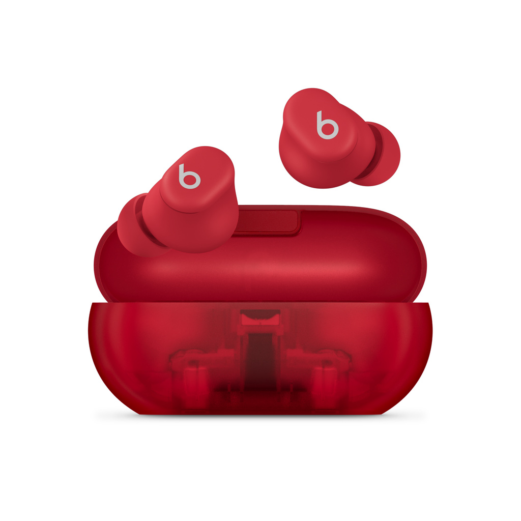 Beats Solo Buds ワイヤレスイヤフォン – トランスペアレントレッド