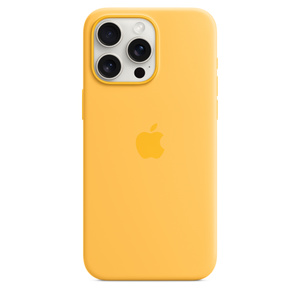 iPhone 15 Pro Max Silicone Case with MagSafe Sunshine Apple (UK)