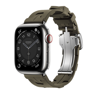 Apple Watch Hermès Series 9 GPS + Cellular, 41 mm Edelstahlgehäuse 
