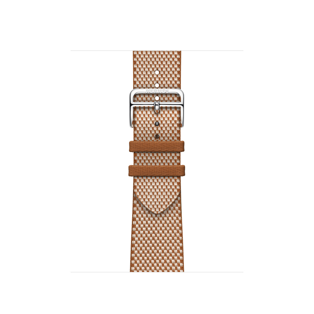 Apple Watch Hermès - 42mmケース用トワルH（ゴールド/エクリュ）シンプルトゥール