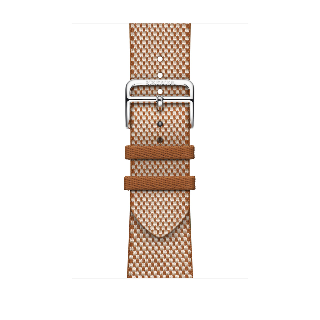 Apple Watch Hermès - 46mmケース用トワルH（ゴールド/エクリュ）シンプルトゥール