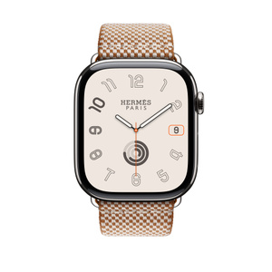 Apple Watch Hermès - 46mm Gold/Écru Toile H Single Tour - Apple