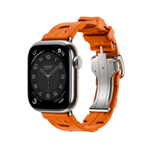 Apple Watch Hermès - 42mm Orange Kilim Single Tour - Apple (AE)