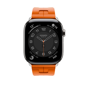 Apple Watch Hermès – 46 mm Kilim Single Tour Orange - Apple (DE)