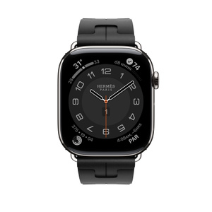 Apple Watch Hermès - 46mm Noir Kilim Single Tour - Apple (MY)