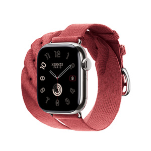 1981 Apple Watch エルメス　クリケ　グリーン　ドゥブルトゥール Apple Watch Hermès - 42mmケース用トルサド（ヴェール